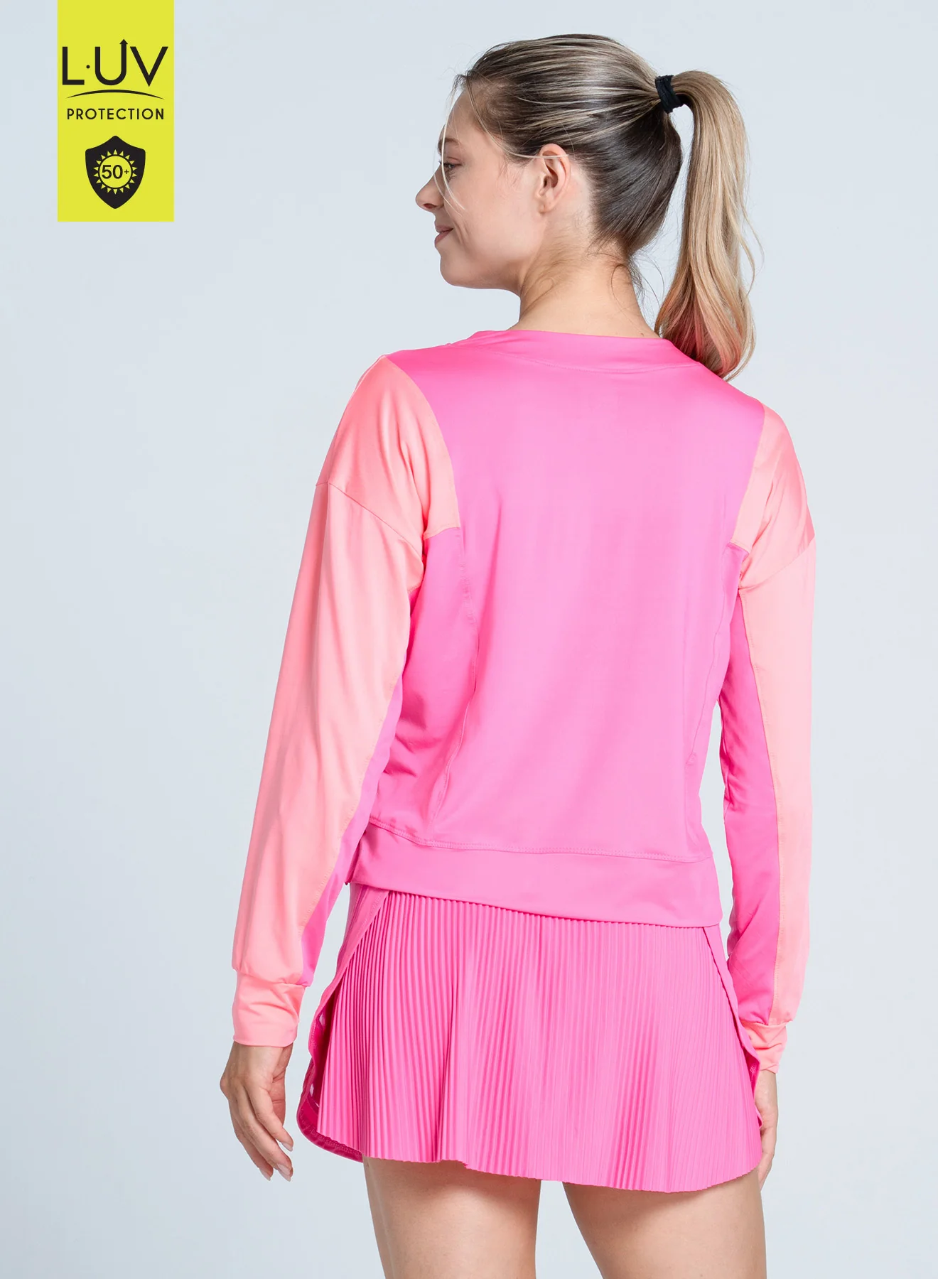 Colorblock Throw Over Long Sleeve - Image 4