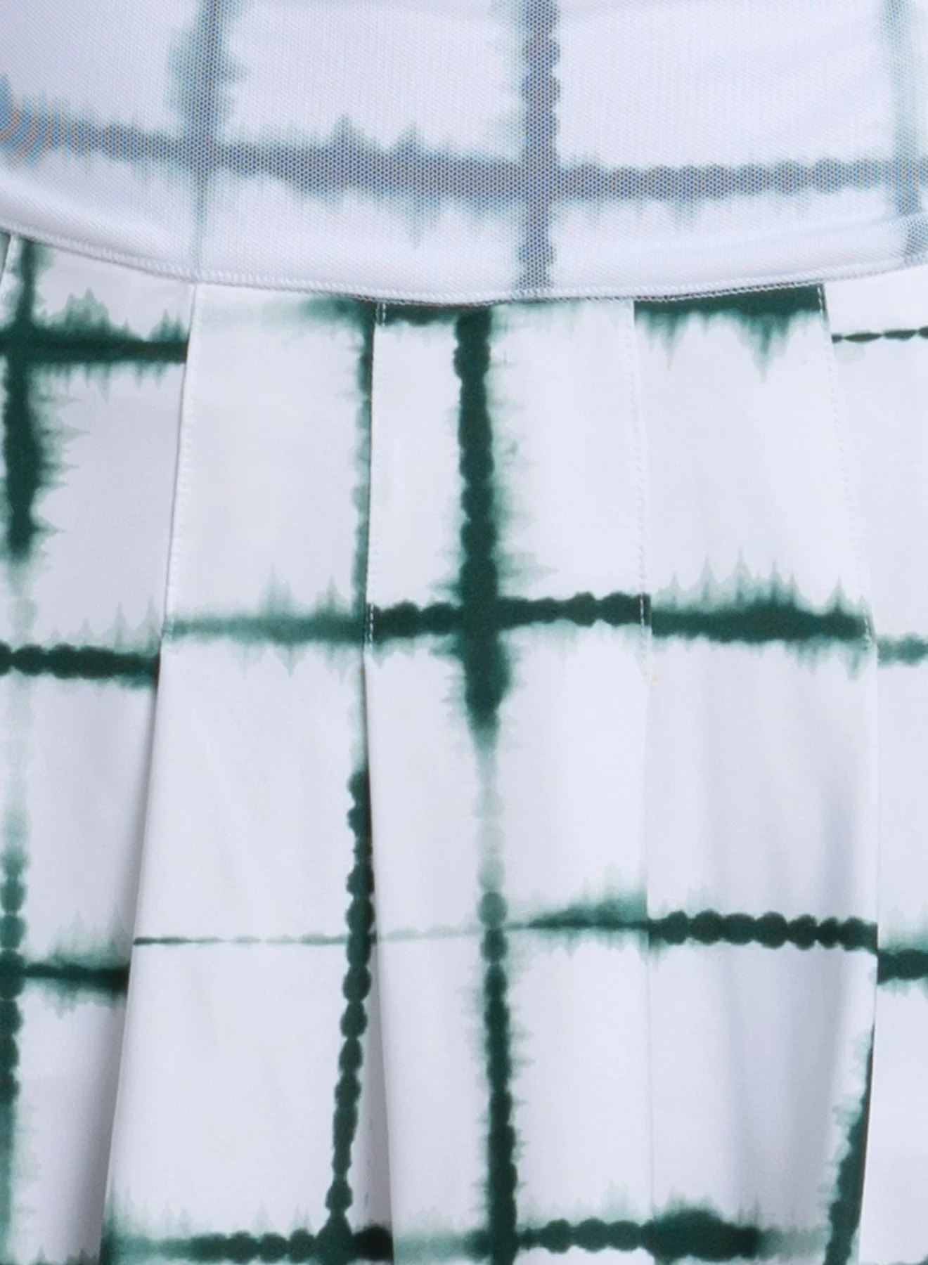Shibori Plaid Skirt - Image 5